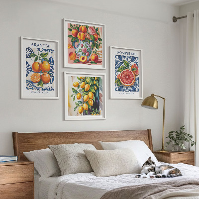 Wall art set Italian citrus fashion posters