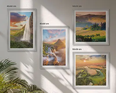 Italian sunset views wall art set of 4 pieces