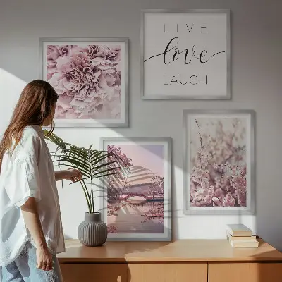 Flower Bridge Life Inspiration wall art set multi-piece decorative wall art