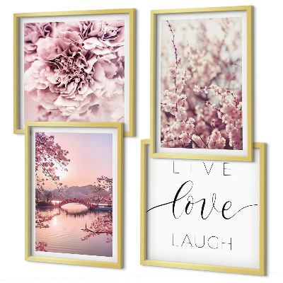 Multi-piece wall decor set Flower Bridge Life Inspiration