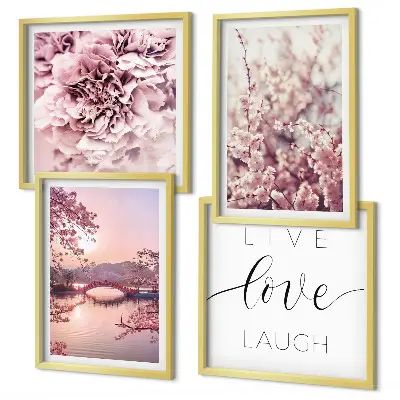 Flower Bridge Life Inspiration wall art set multi-piece decorative wall art