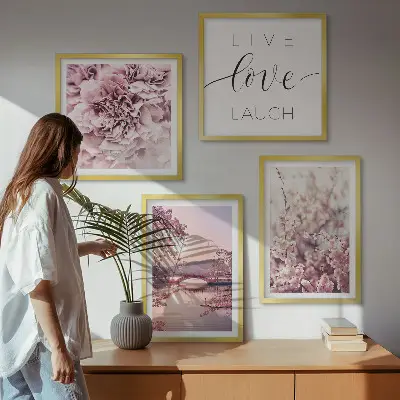 Flower Bridge Life Inspiration wall art set multi-piece decorative wall art