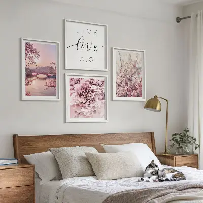 Flower Bridge Life Inspiration wall art set multi-piece decorative wall art
