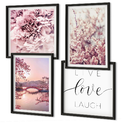 Multi-piece wall decor set Flower Bridge Life Inspiration