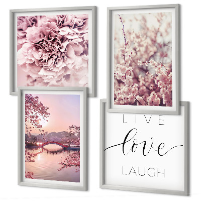 Multi-piece wall decor set Flower Bridge Life Inspiration