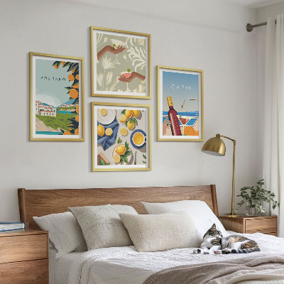 Wall art set Italian Lemon Holidays Capri