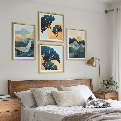 Multi-piece wall decor set Abstract aesthetic mountains
