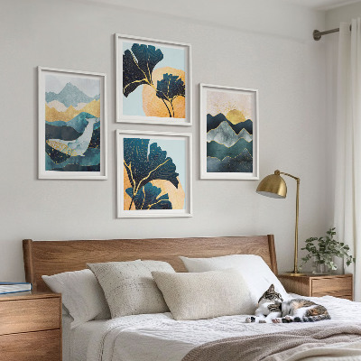 Multi-piece wall decor set Abstract aesthetic mountains