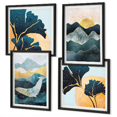 Multi-piece wall decor set Abstract aesthetic mountains