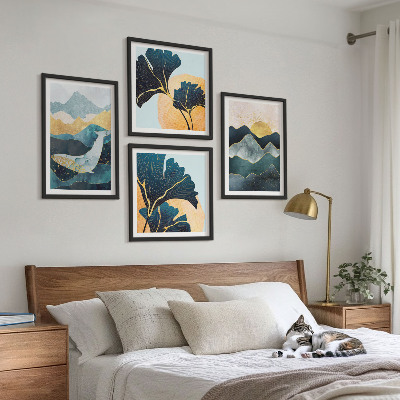 Multi-piece wall decor set Abstract aesthetic mountains