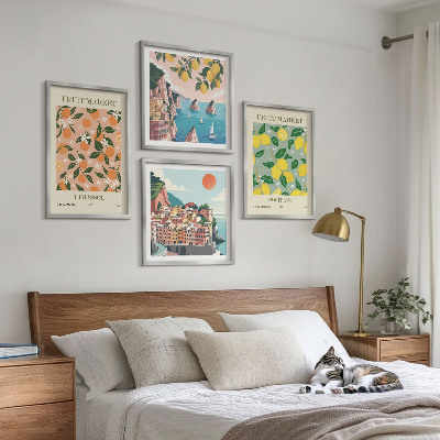 Wall art set Citrus fruits of the Italian tropics