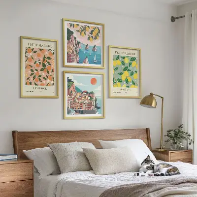 Citrus fruits of the Italian tropics wall art set