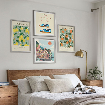Multi-piece wall decor set Fruit patterns of Italian culture