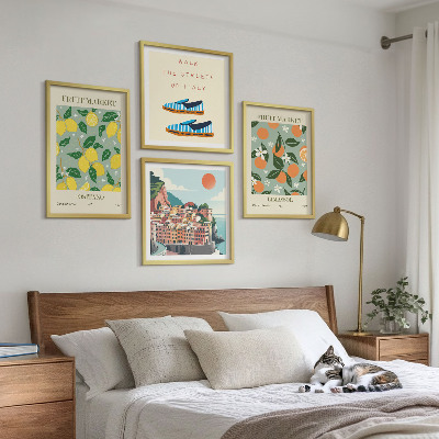 Multi-piece wall decor set Fruit patterns of Italian culture