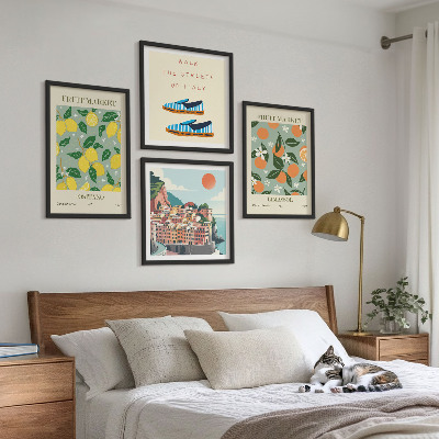 Multi-piece wall decor set Fruit patterns of Italian culture