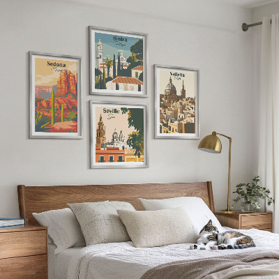 Multi-piece wall decor set Retro cityscapes Sedona Sintra