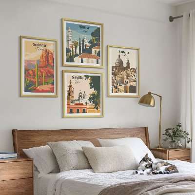 Multi-piece wall decor set Retro cityscapes Sedona Sintra