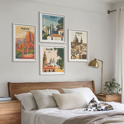 Multi-piece wall decor set Retro cityscapes Sedona Sintra