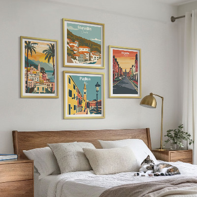 Wall art set Landscapes of cities and nature