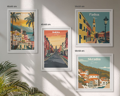 Wall art set Landscapes of cities and nature