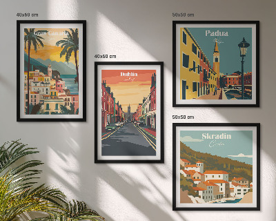 Wall art set Landscapes of cities and nature