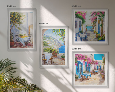 Multi-piece wall decor set Charming streets with plants