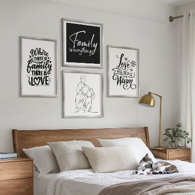 Multi-piece wall decor set Family, love, warmth, home