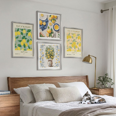 Multi-piece wall decor set Citrus tree fruit Italy