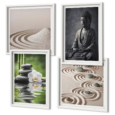 Multi-piece wall decor set Relaxing Buddha on the beach