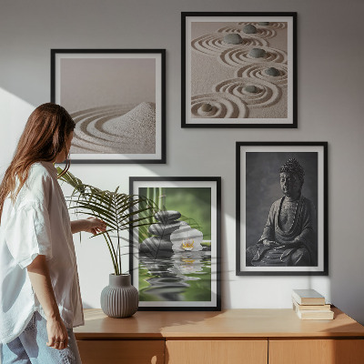 Multi-piece wall decor set Relaxing Buddha on the beach