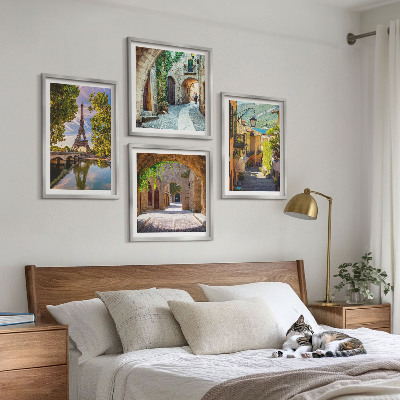 Wall art set Eiffel's Streets Architecture
