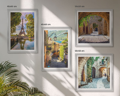 Wall art set Eiffel's Streets Architecture
