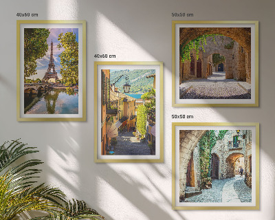 Wall art set Eiffel's Streets Architecture