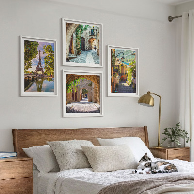 Wall art set Eiffel's Streets Architecture