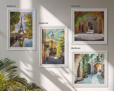 Wall art set Eiffel's Streets Architecture