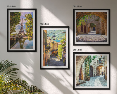 Wall art set Eiffel's Streets Architecture
