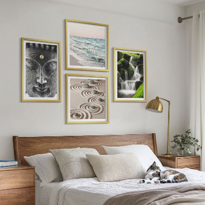 Wall art set The peace of nature with Buddha