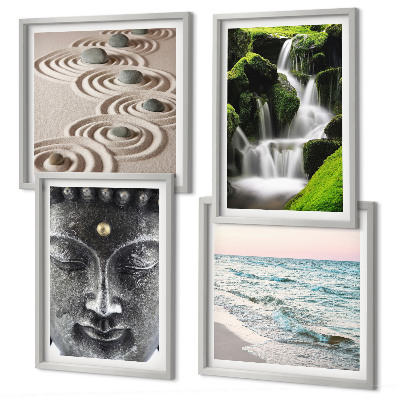 Wall art set The peace of nature with Buddha