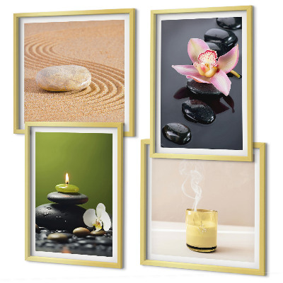 Multi-piece wall decor set Relaxing zen stones for peace