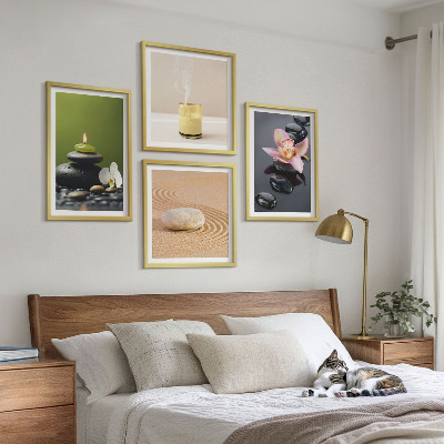Multi-piece wall decor set Relaxing zen stones for peace