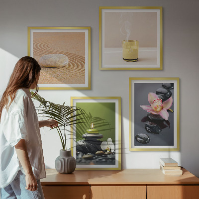 Multi-piece wall decor set Relaxing zen stones for peace