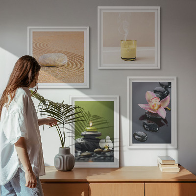 Multi-piece wall decor set Relaxing zen stones for peace