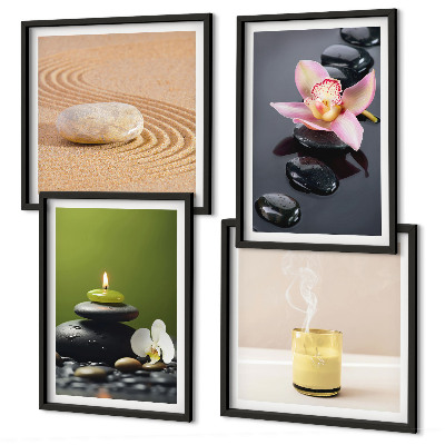 Multi-piece wall decor set Relaxing zen stones for peace