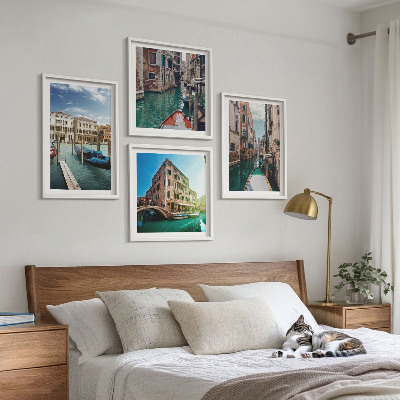 Multi-piece wall decor set Venice canals architecture