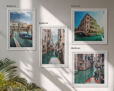Multi-piece wall decor set Venice canals architecture