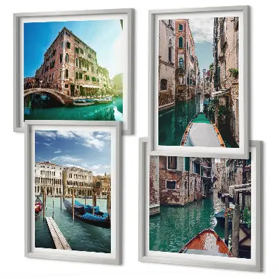 Venice canals architecture wall art multi-piece wall decor set