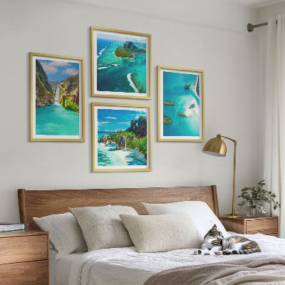 Wall art set Tropical turquoise islands