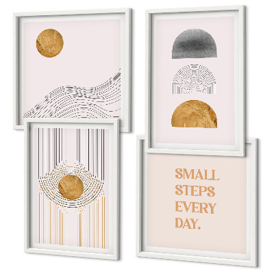 Wall art set Abstract geometry shapes