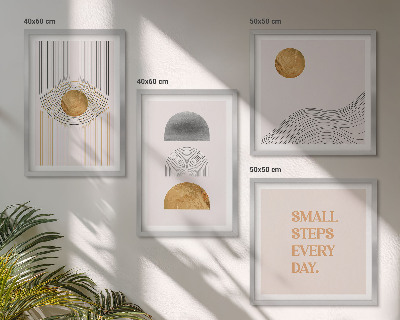 Wall art set Abstract geometry shapes