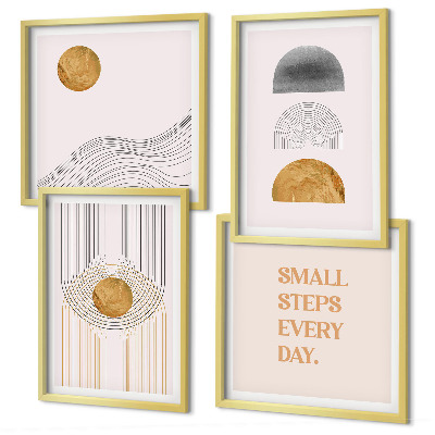 Wall art set Abstract geometry shapes